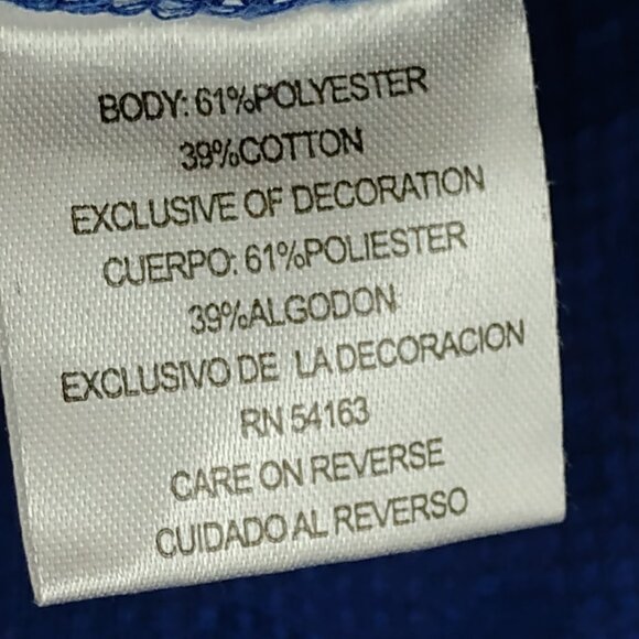 Touch by Alyssa Milano New York Giants V-Neck Acid Wash Thermal Tee Size L Blue - Picture 10 of 12